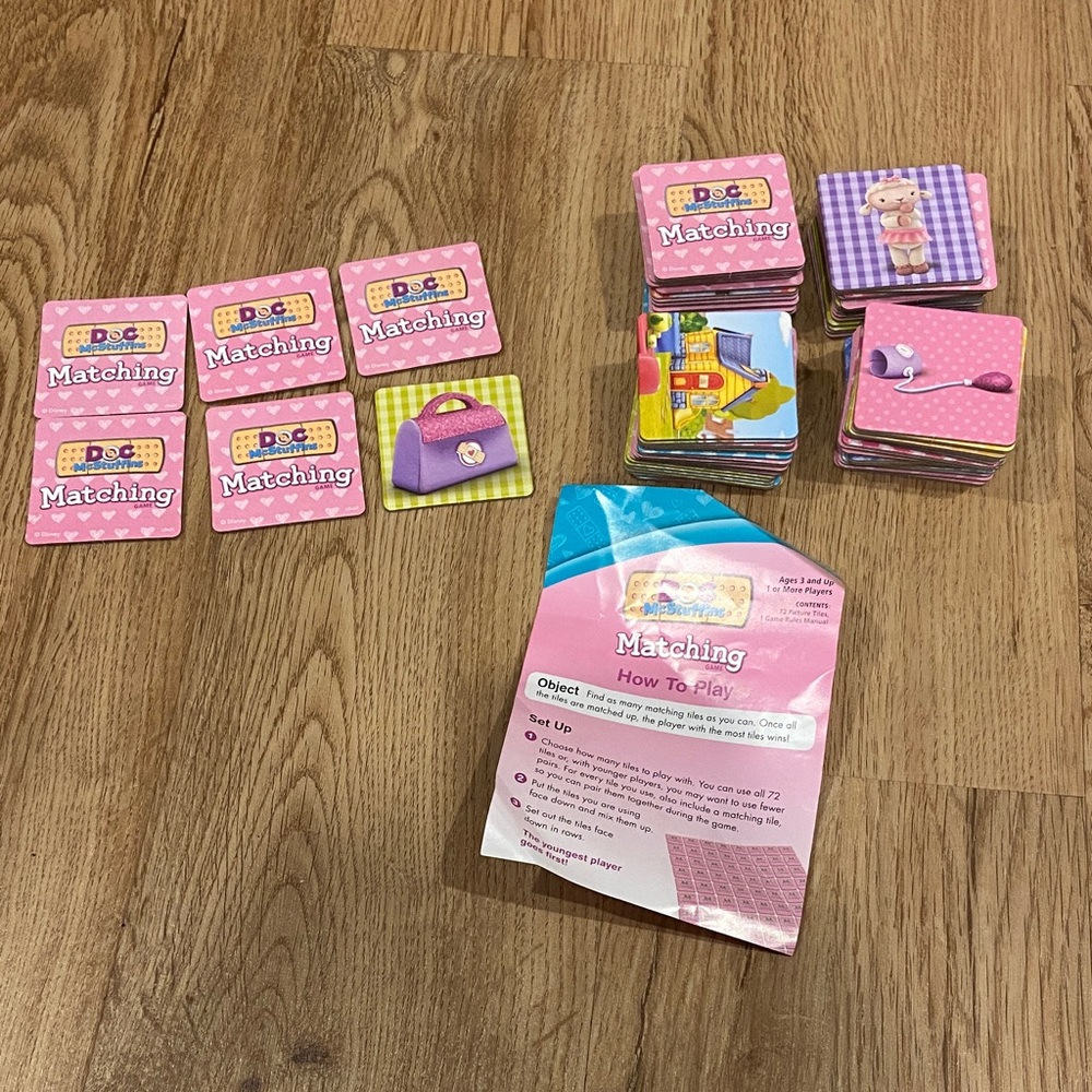 Like New Doc McStuffins Matching Game